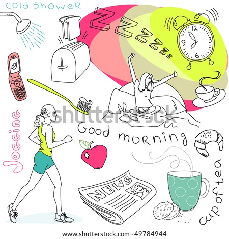 Cute morning doodles