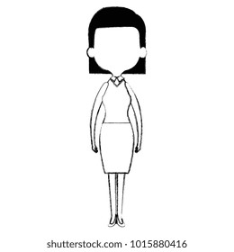 cute mother avatar character vector illustration design