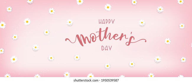 Cute Mother's Day design, great for covers, banners, wallpapers, invitations - vector design