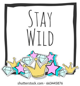cute motivational background, illustration in vector format