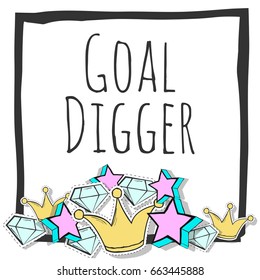 cute motivational background, illustration in vector format