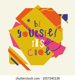 Cute Motivational Poster Stock Vector (Royalty Free) 1057340138 ...