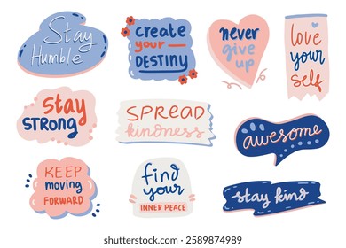 Cute Motivational Quotes Stickers Collection