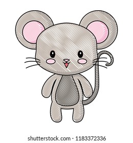 cute mouse animal baby drawing