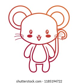 cute mouse animal baby drawing