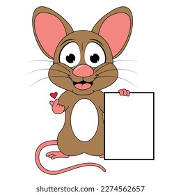 cute mouse animal cartoon graphic