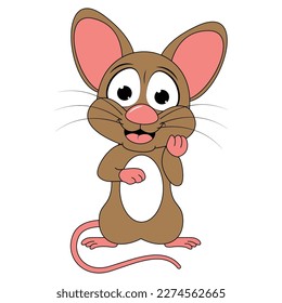 cute mouse animal cartoon graphic