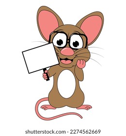 cute mouse animal cartoon graphic
