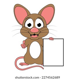 cute mouse animal cartoon graphic