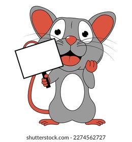 cute mouse animal cartoon graphic