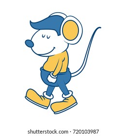 Cute mouse cartoon