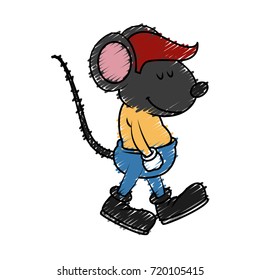 Cute mouse cartoon