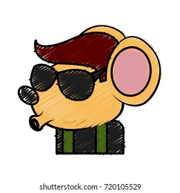Cute mouse cartoon