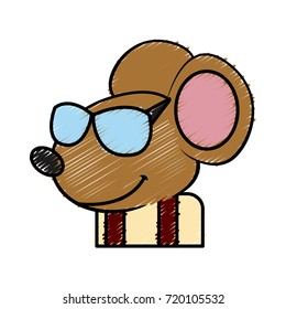 Cute mouse cartoon