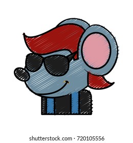 Cute mouse cartoon