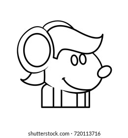 Cute mouse cartoon