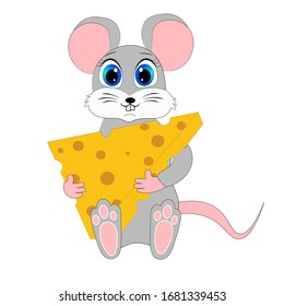 cute mouse cartoon character illustration 