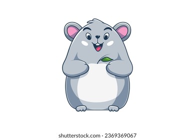 Cute Mouse Character Design Illustration