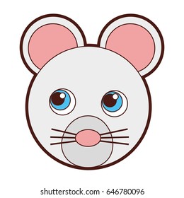 cute mouse character icon