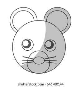 cute mouse character icon