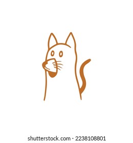 cute mouse character vector illustration