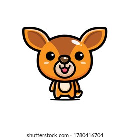 Cute Mouse Deer Vector Design