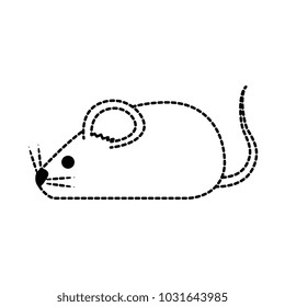 cute mouse isolated icon