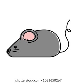 cute mouse isolated icon