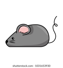 cute mouse isolated icon