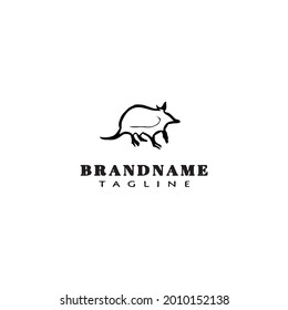 diseño de icono del ratón lindo modelo de diseño de imagen vectorial moderna