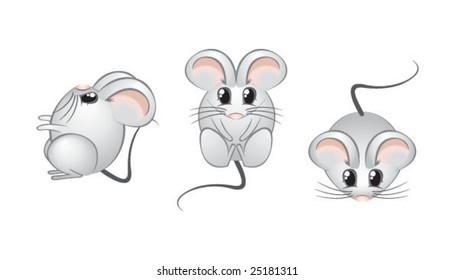 Cute mouse open eyes 2