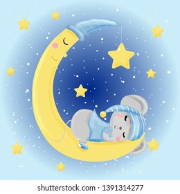 268 Cute Mouse On Cheese Moon Stock Vectors, Images & Vector Art ...