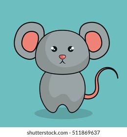 cute mouse stuffed icon