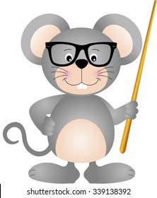 Cute mouse teacher