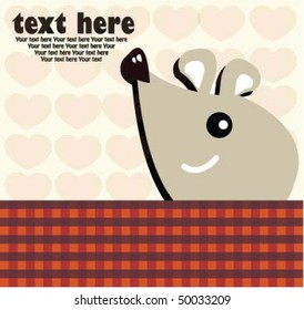 Cute mouse with text 2