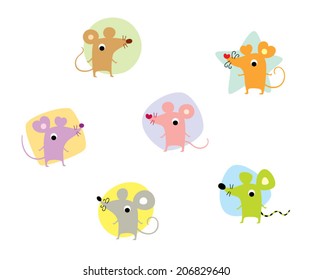 cute mouse vector