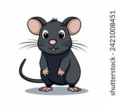 cute mouse vector cartoon illustration