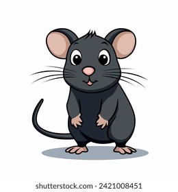 cute mouse vector cartoon illustration