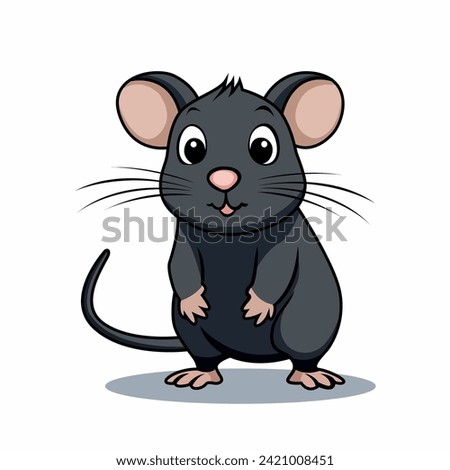 cute mouse vector cartoon illustration