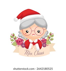 Cute Mr Santa Claus Costume Christmas Celebration Illustration Clipart Cartoon Decoration Background