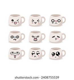 The Cute Mug Emoji Set