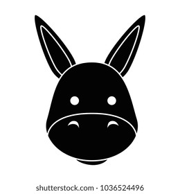 cute mule character icon