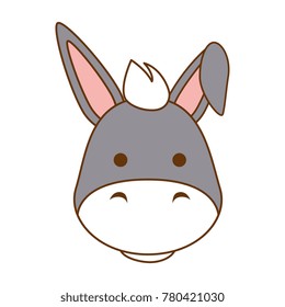 cute mule character icon