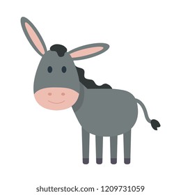 cute mule manger character