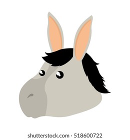 cute mule manger character