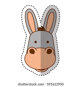 cute mule manger character