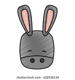 cute mule manger character