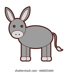 cute mule manger character