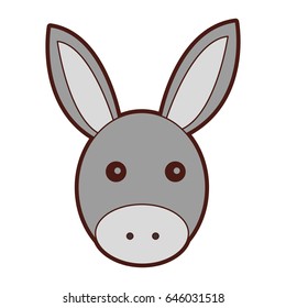 cute mule manger character