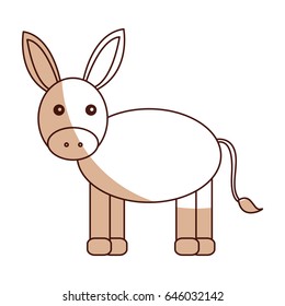 cute mule manger character